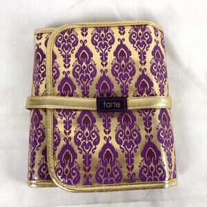 Tart Makeup Case with Mirror Metallic Gold/Purple